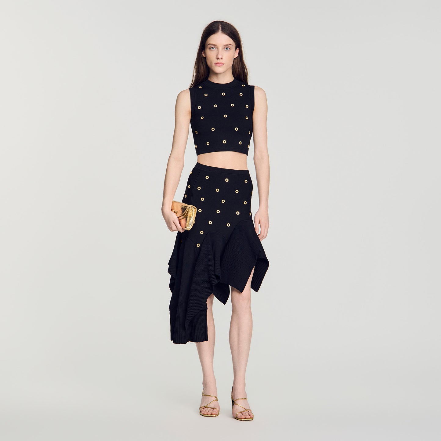 Bellasina Knit Skirt Black