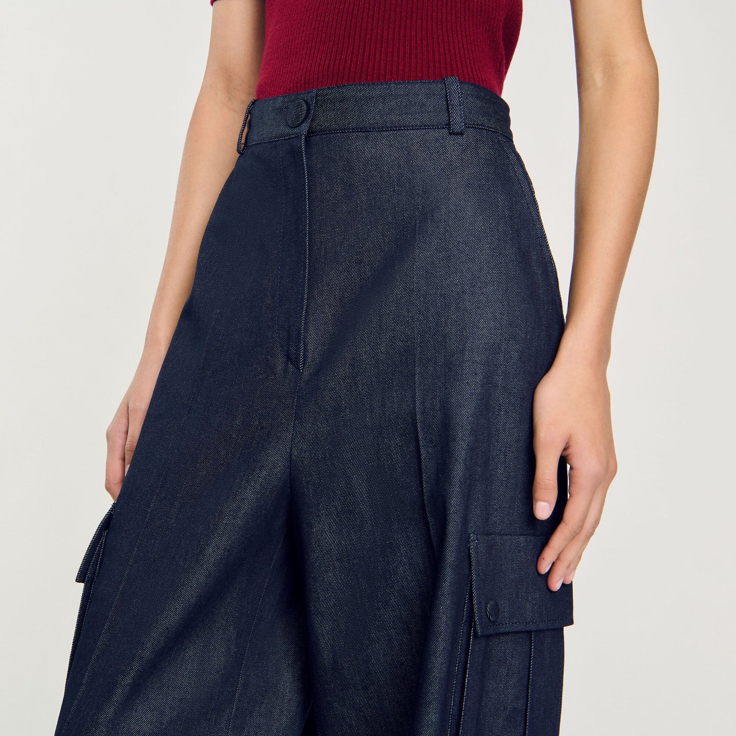 Convertible Denim Trousers Deep Blu