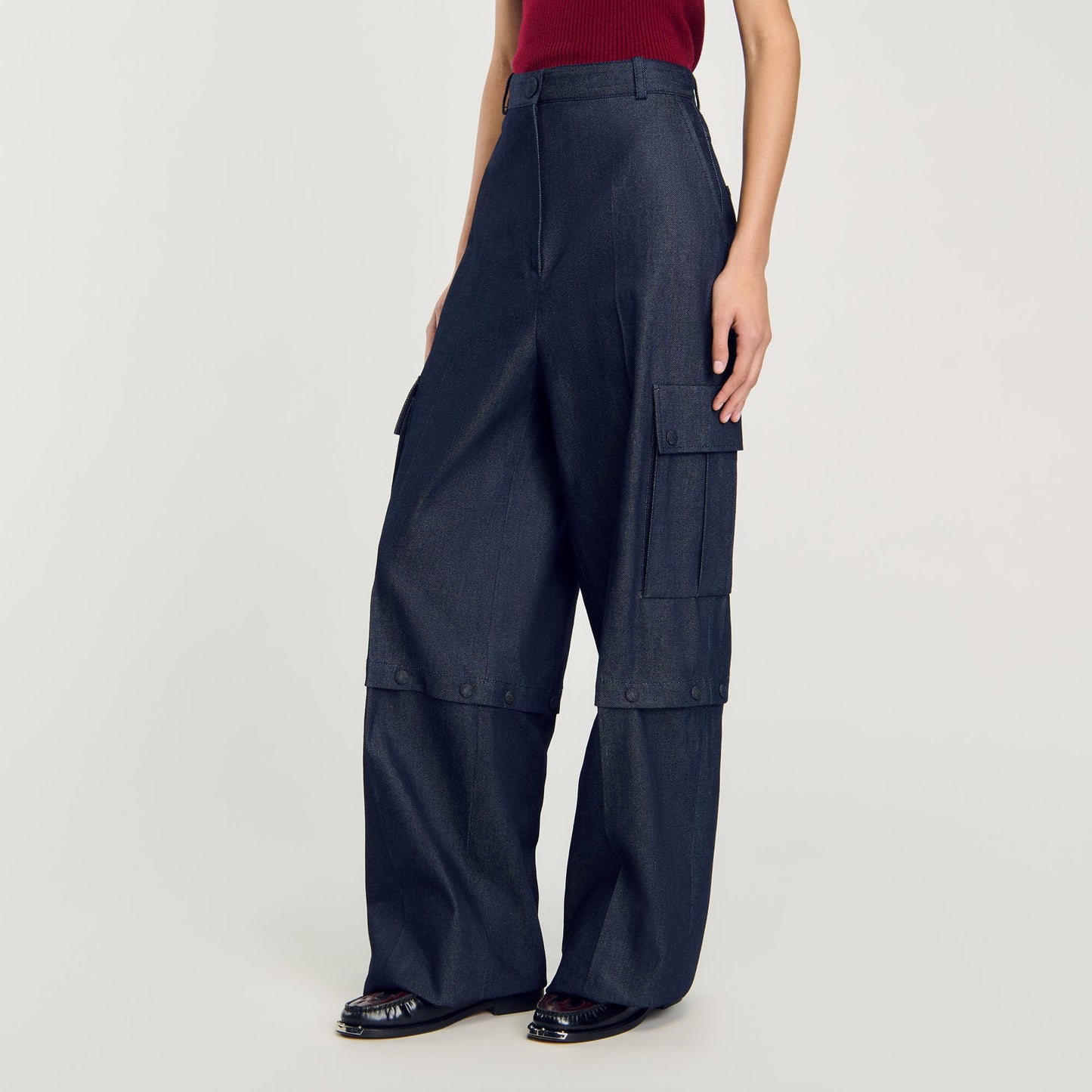 Convertible Denim Trousers Deep Blu
