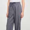 Wightfall Striped Rhinestone Trousers Grey