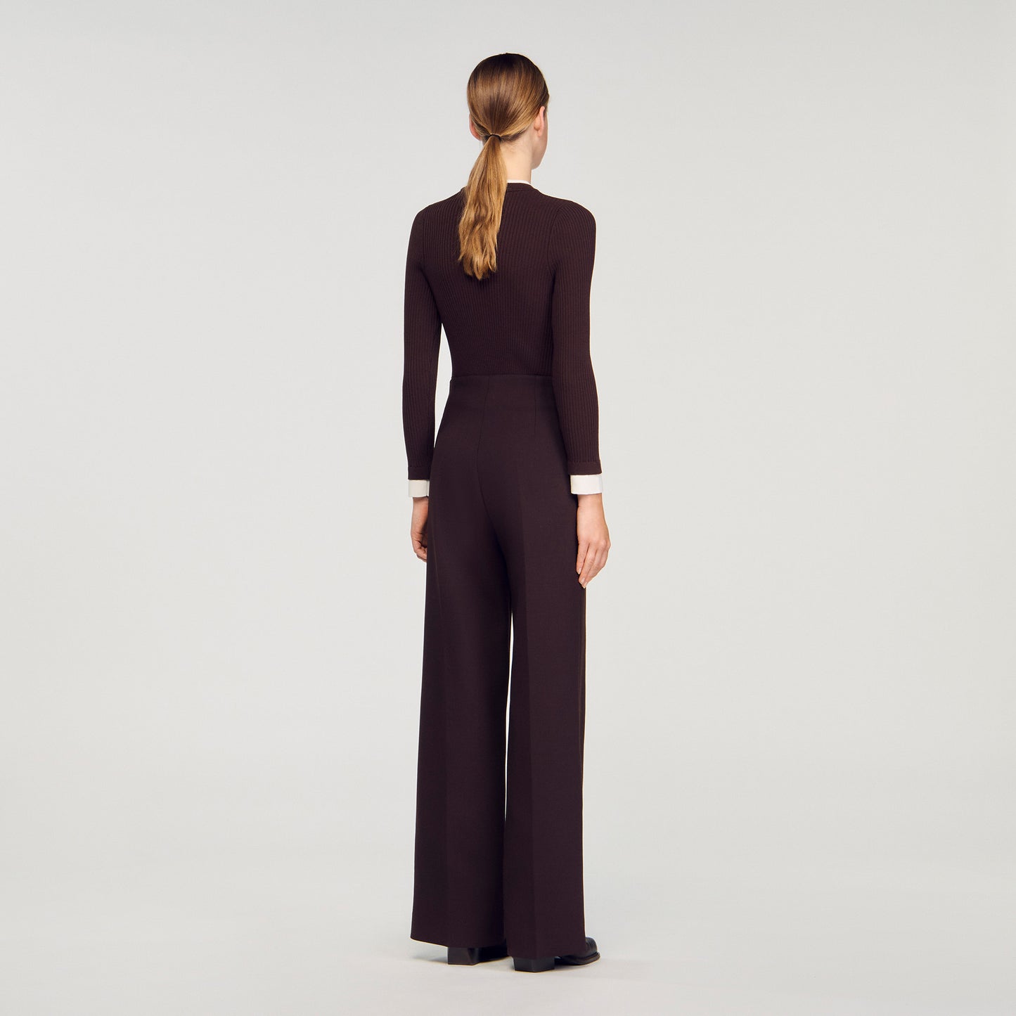 Stephen Flared Trousers Brown