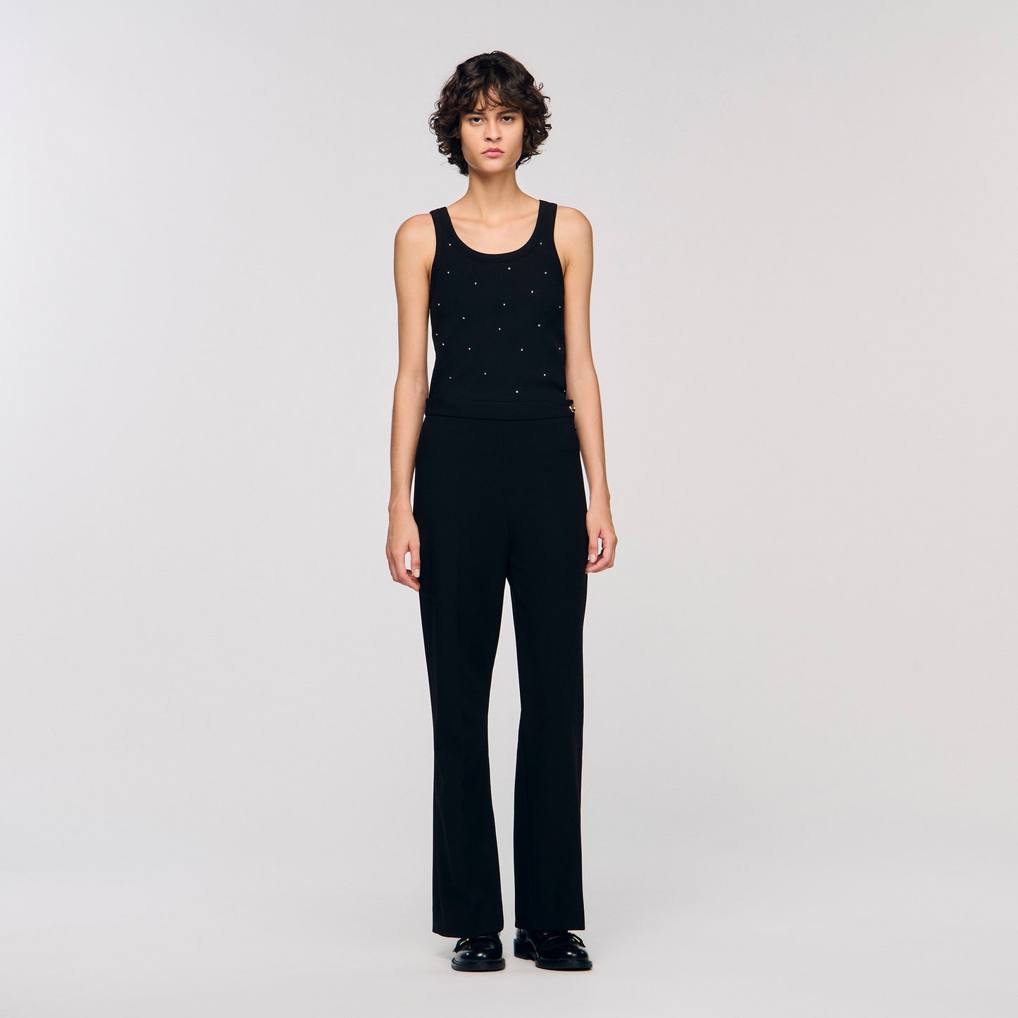 Amory Straight-Leg Trousers Black