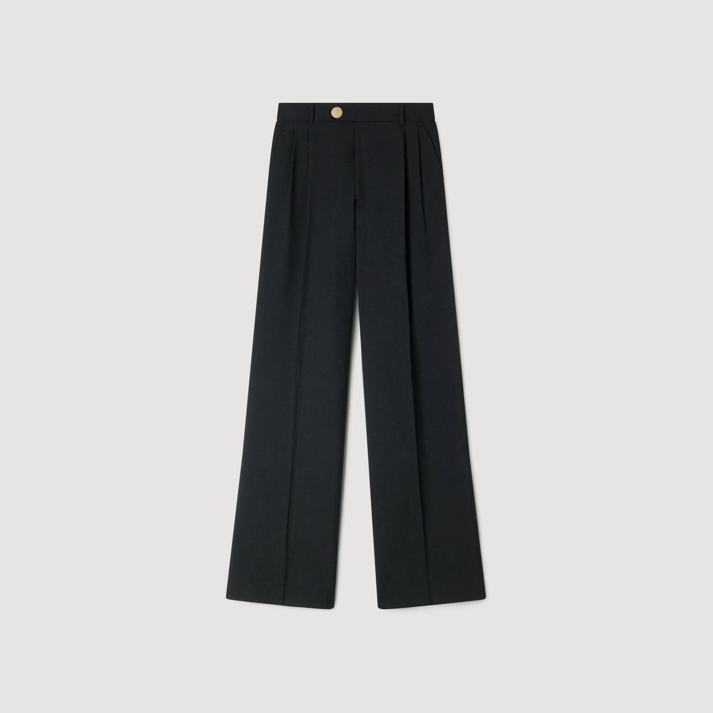 Terence Pressed-Crease Suit Trousers Black