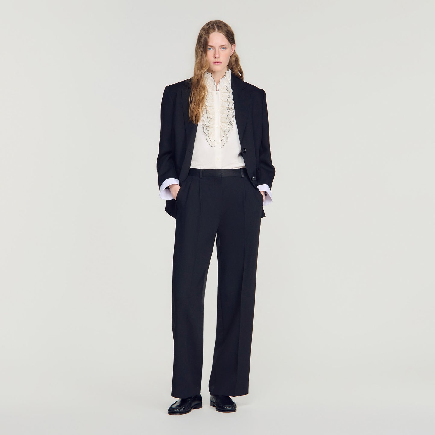 Azafrona Straight Leg Jeans Black