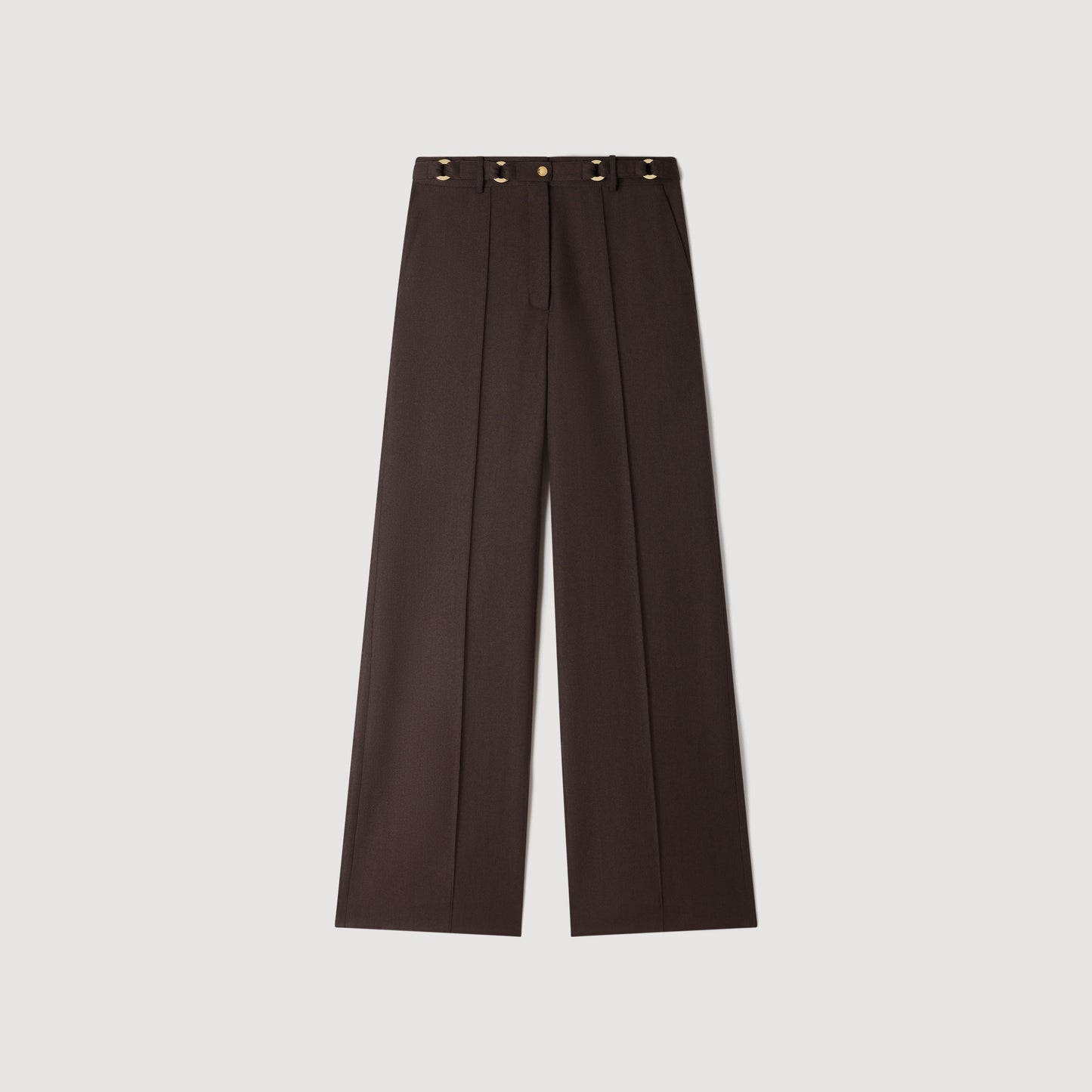 Adam Metal ring trousers Light Brown