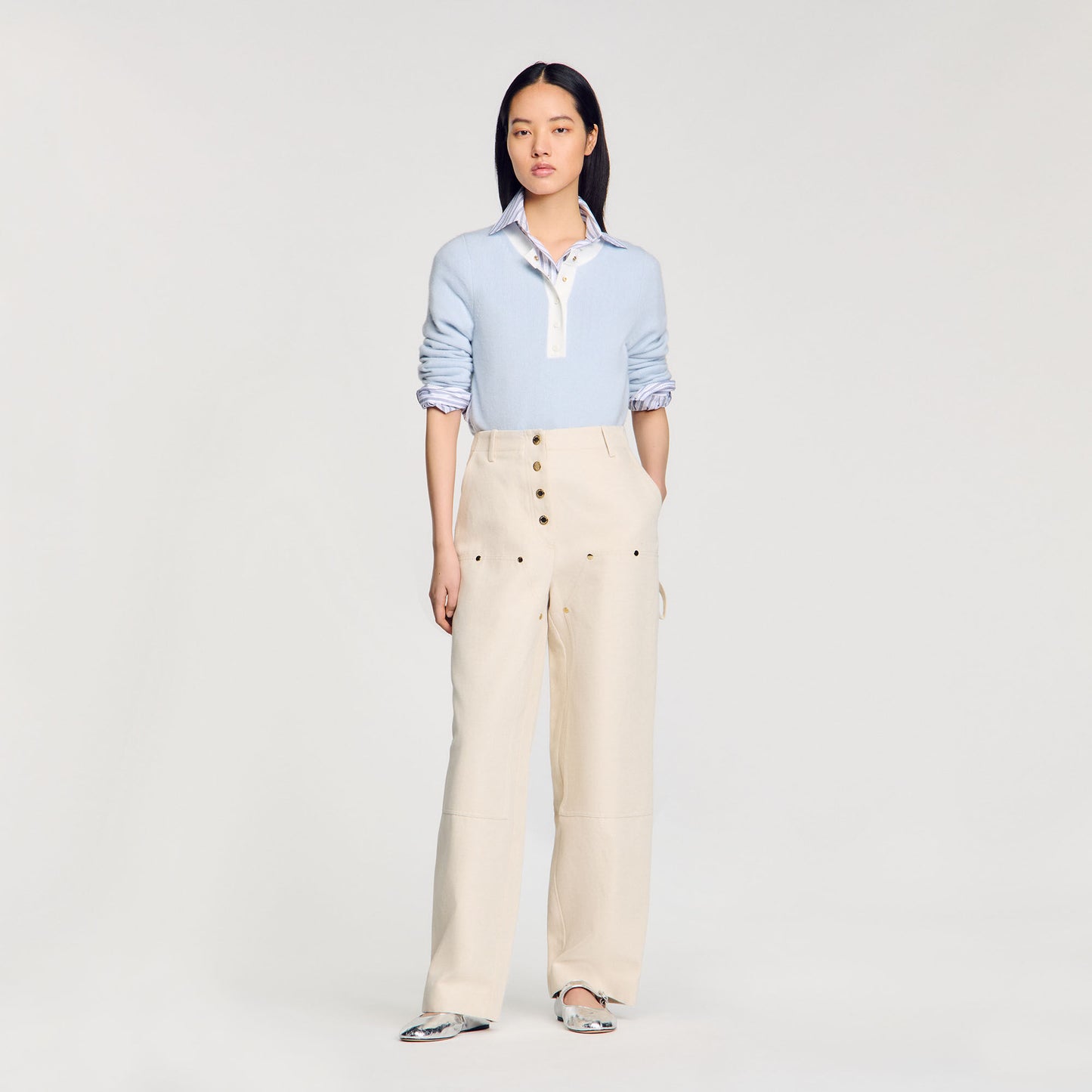 Wool And Cashmere Jumper Sky Blue