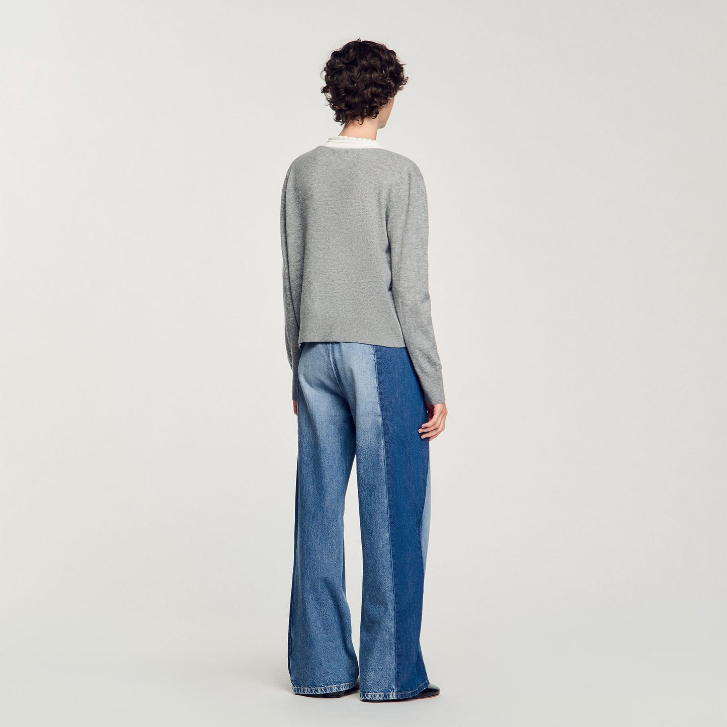 V-Neck Jumper Grey