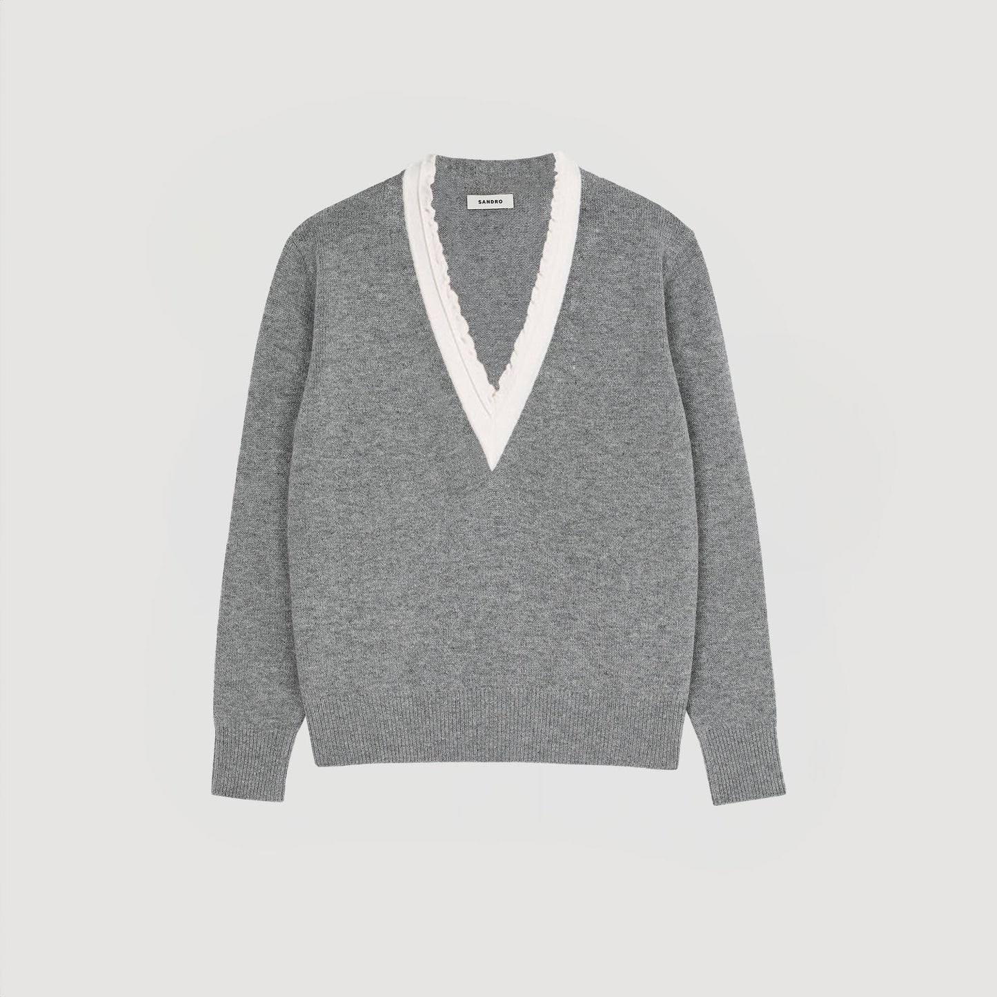 V-Neck Jumper Grey