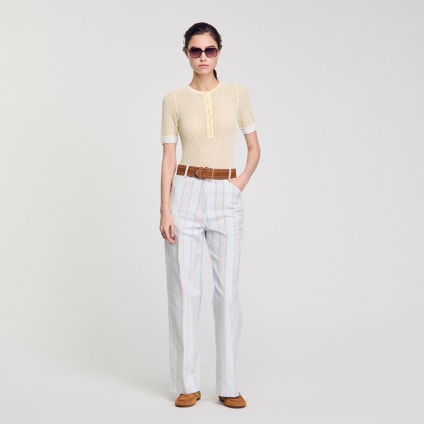Citron Short-Sleeved Jumper Light Yellow