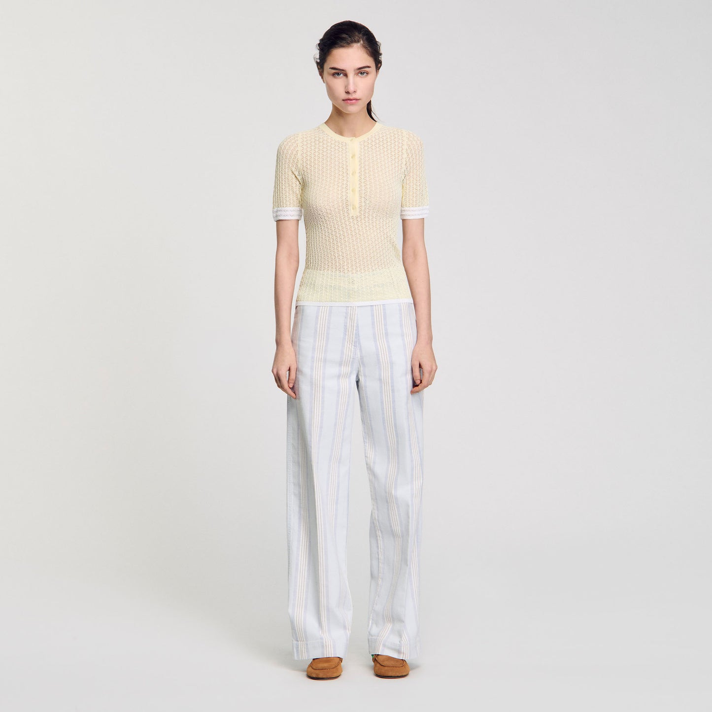 Citron Short-Sleeved Jumper Light Yellow