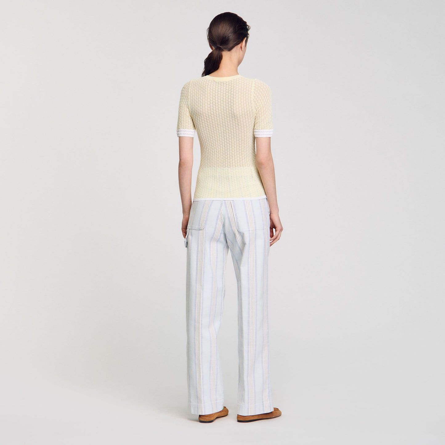 Citron Short-Sleeved Jumper Light Yellow