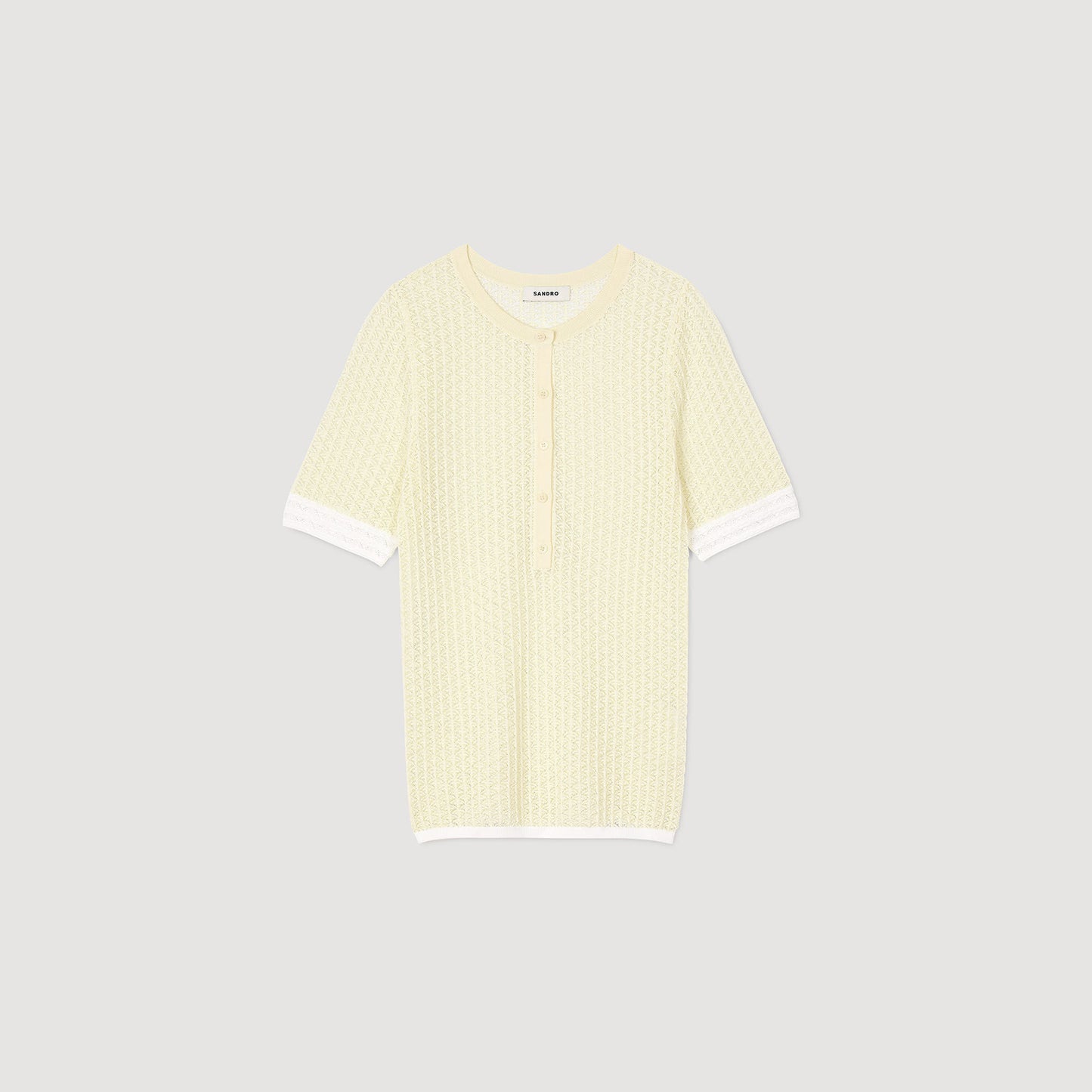 Citron Short-Sleeved Jumper Light Yellow