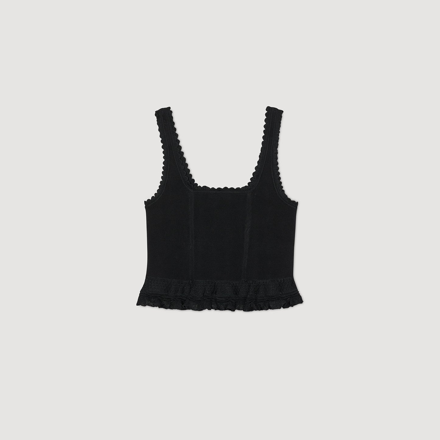 Tilly Ruffled Top Black