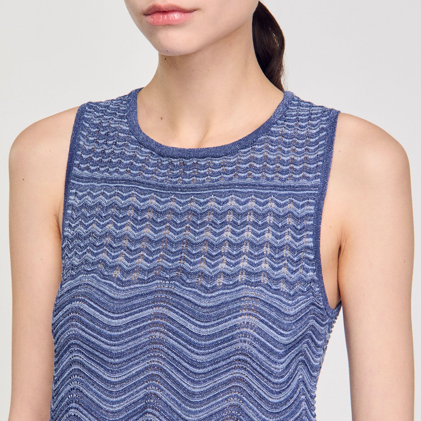 Lulu Glitter Knit Jumper Royal Blue