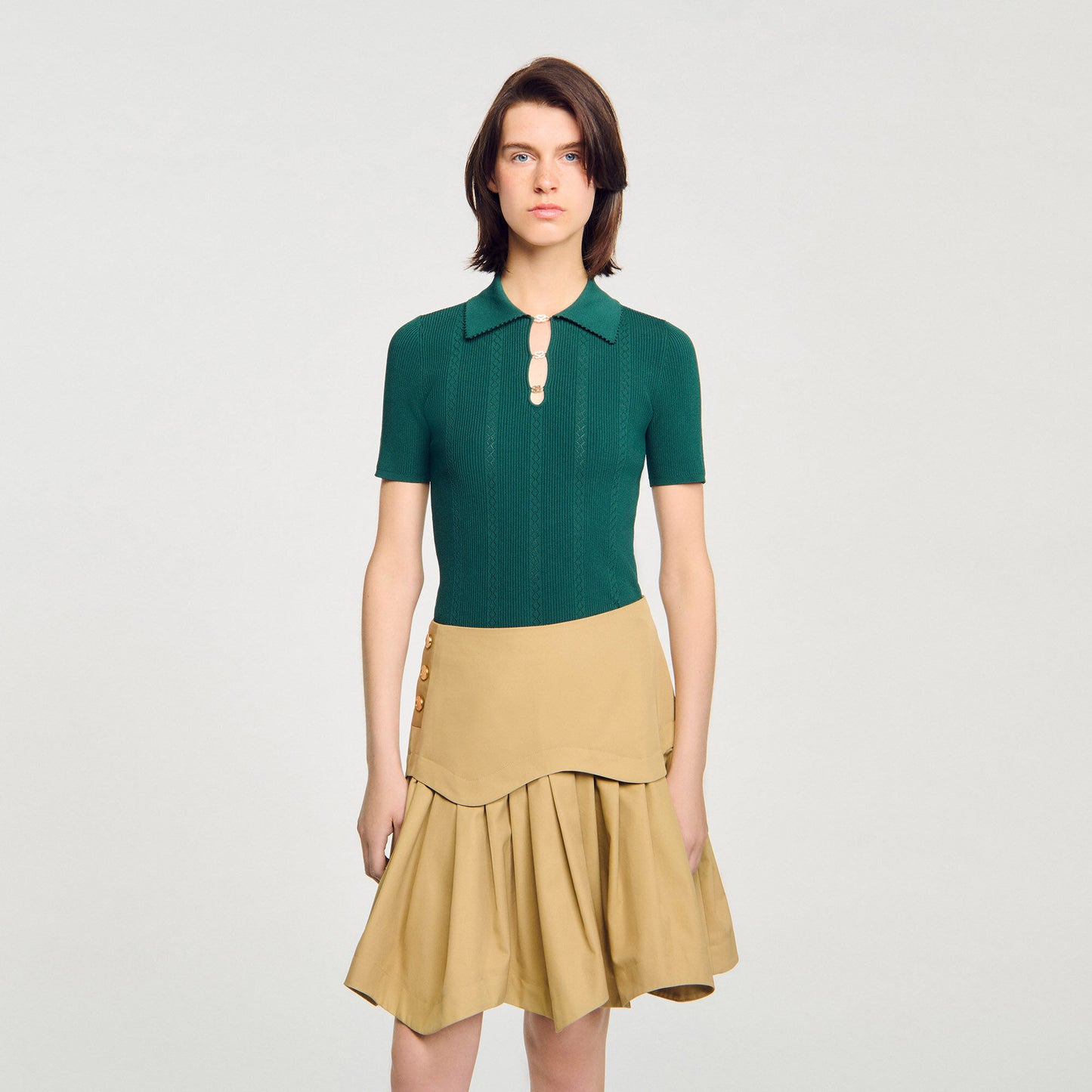 Mahee Polo Jumper Dark Green