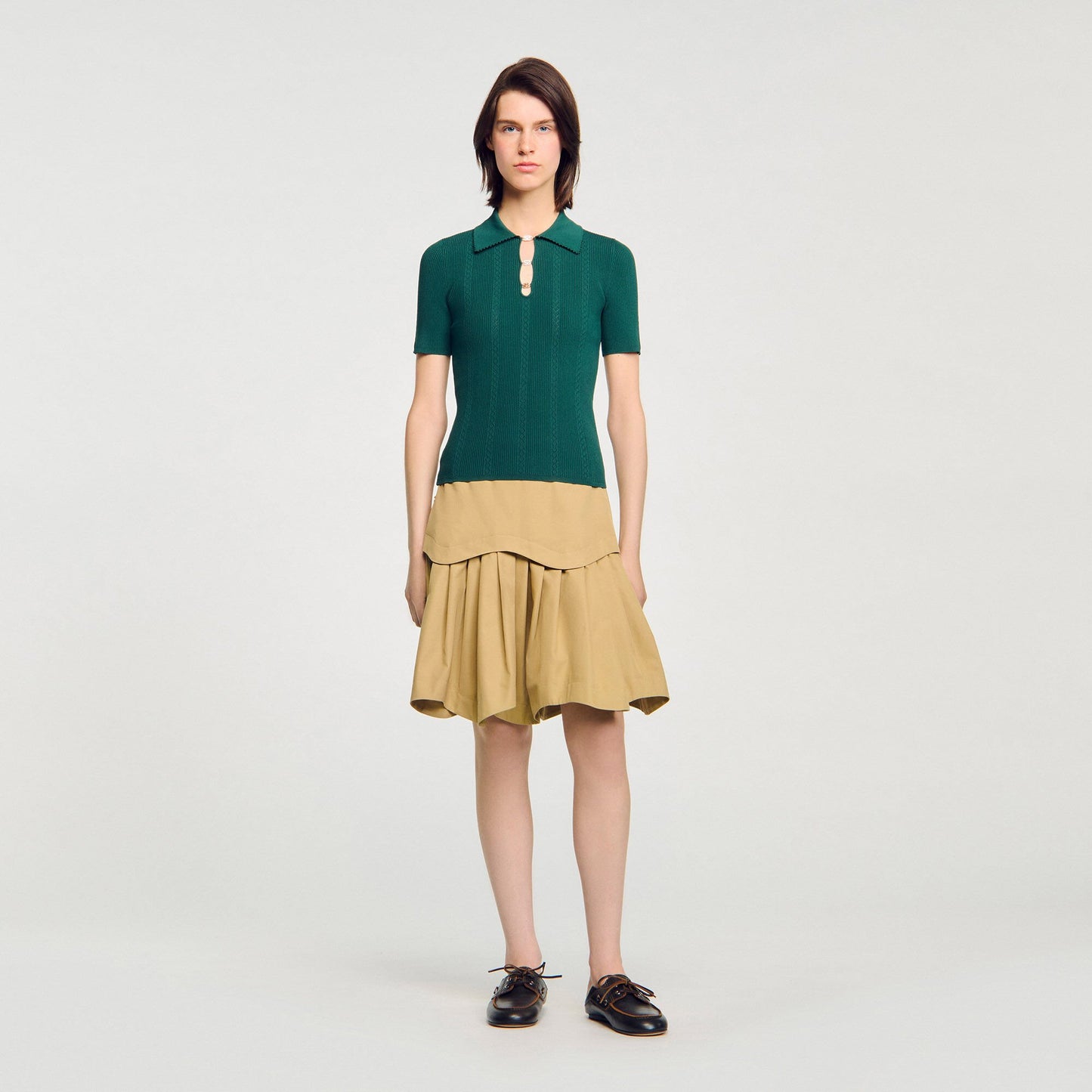 Mahee Polo Jumper Dark Green