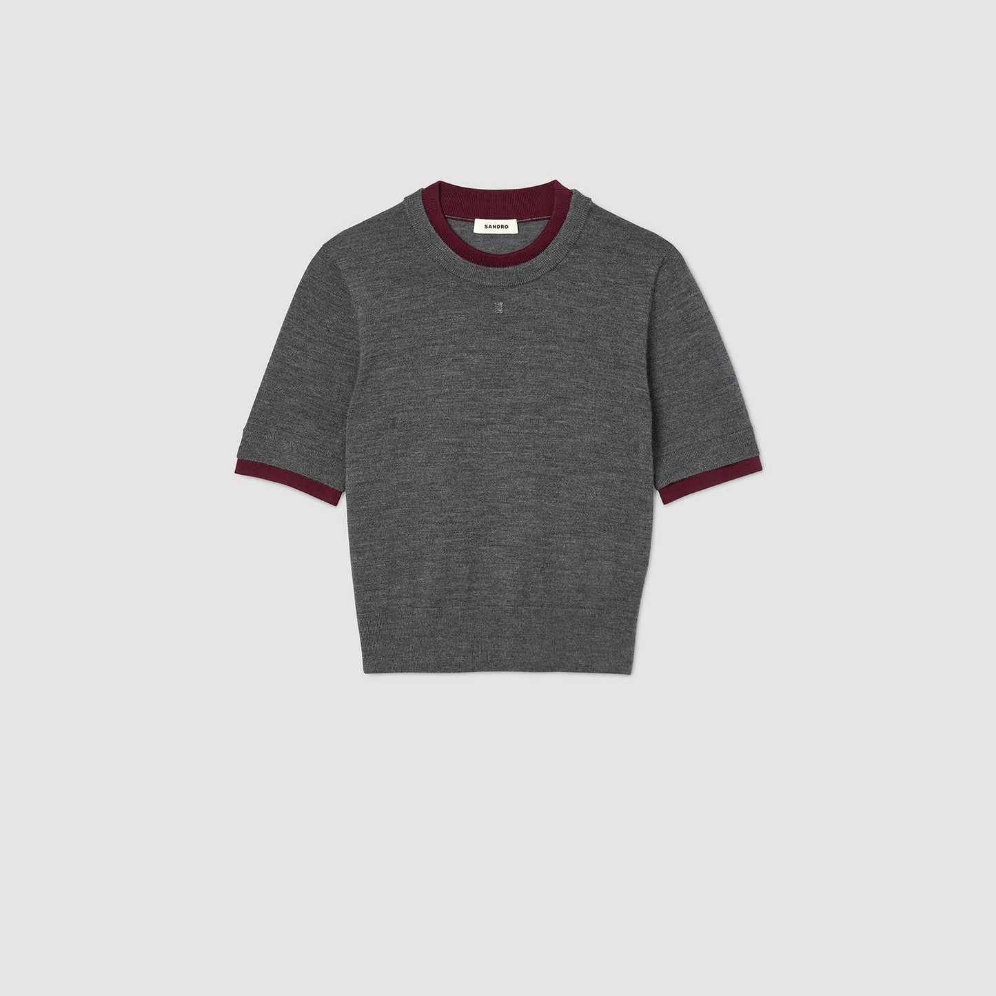 Erel Two-Tone Cropped Jumper Grey