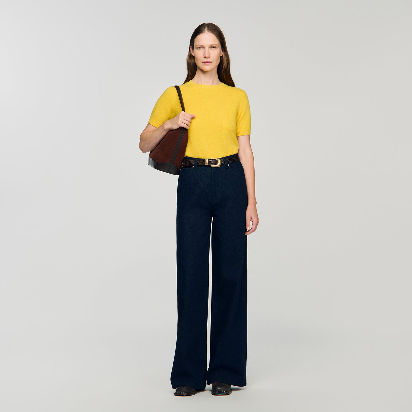 Myrelle Short-Sleeve Jumper Gold Yellow