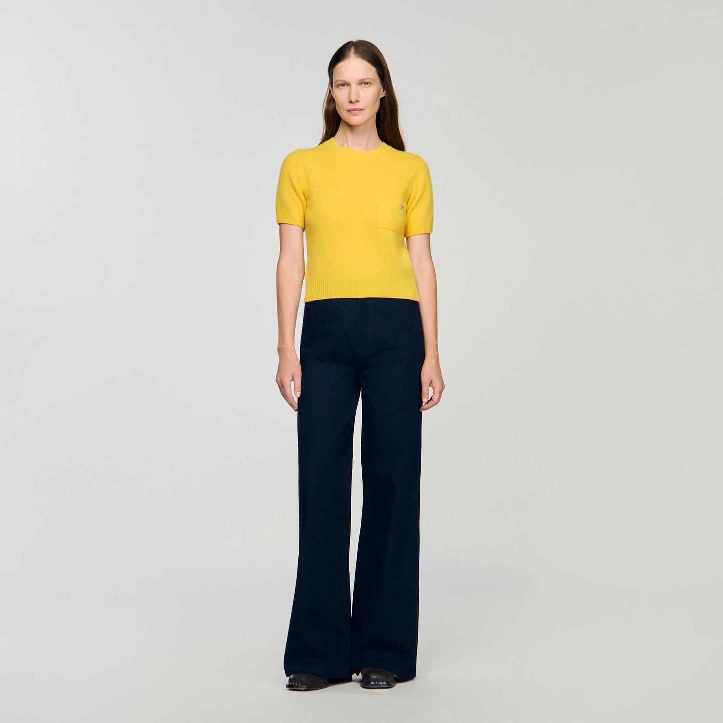 Myrelle Short-Sleeve Jumper Gold Yellow