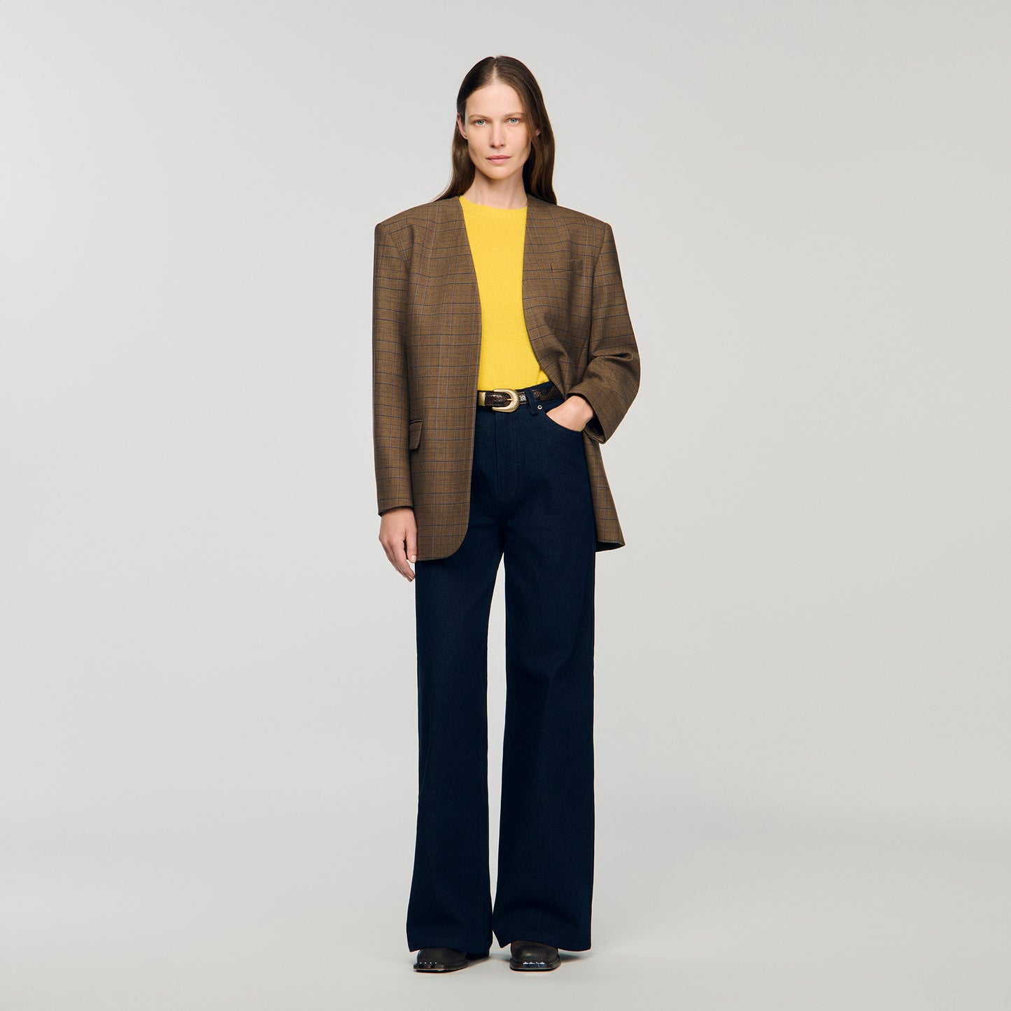 Myrelle Short-Sleeve Jumper Gold Yellow