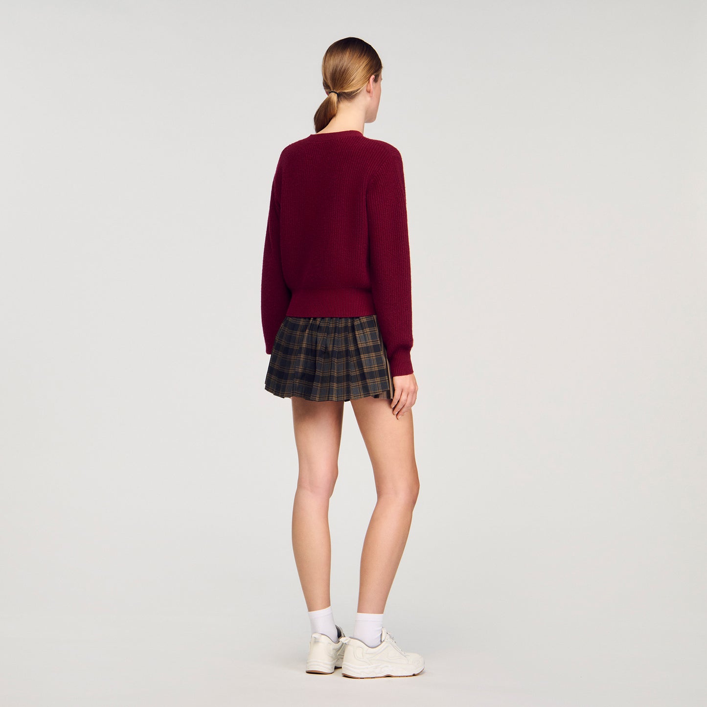 Brandon Wool And Cashmere Jumper Bordeaux