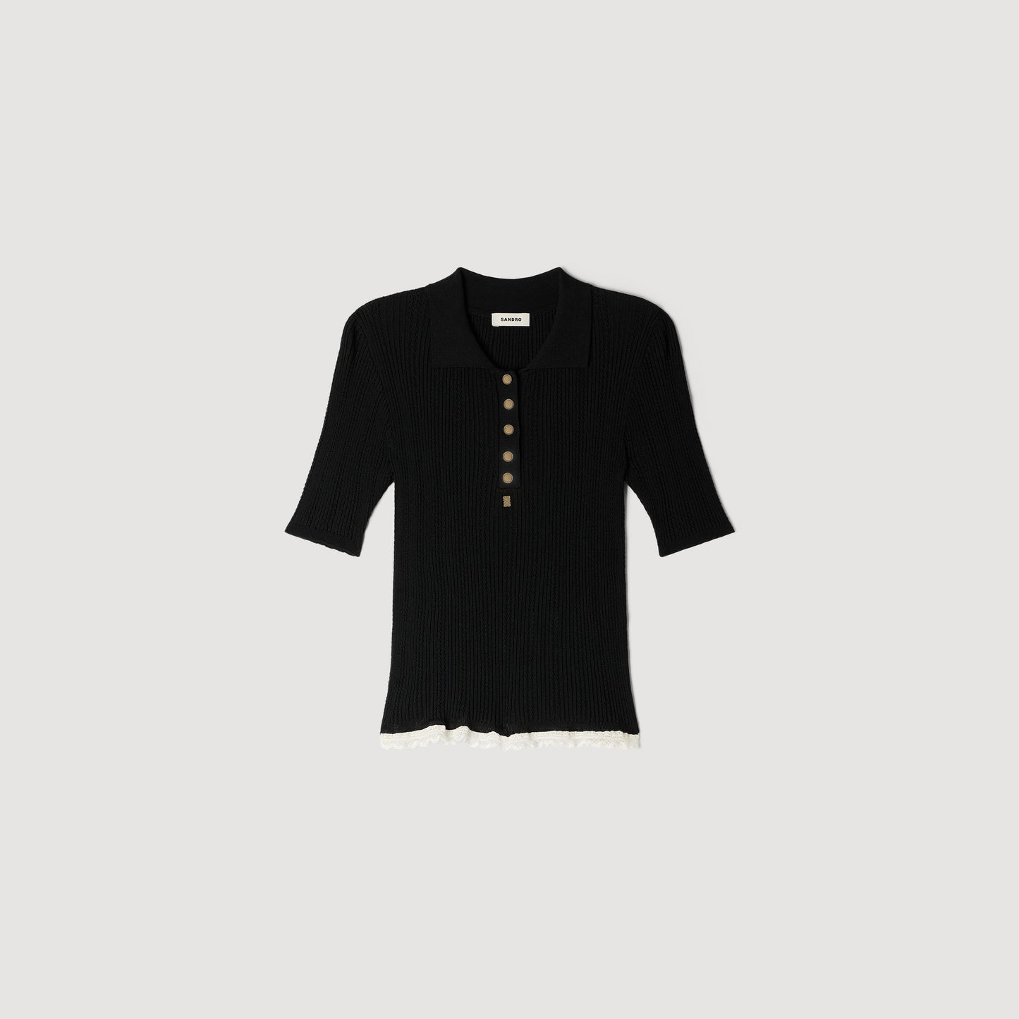 Filipe Knit Polo Shirt Black