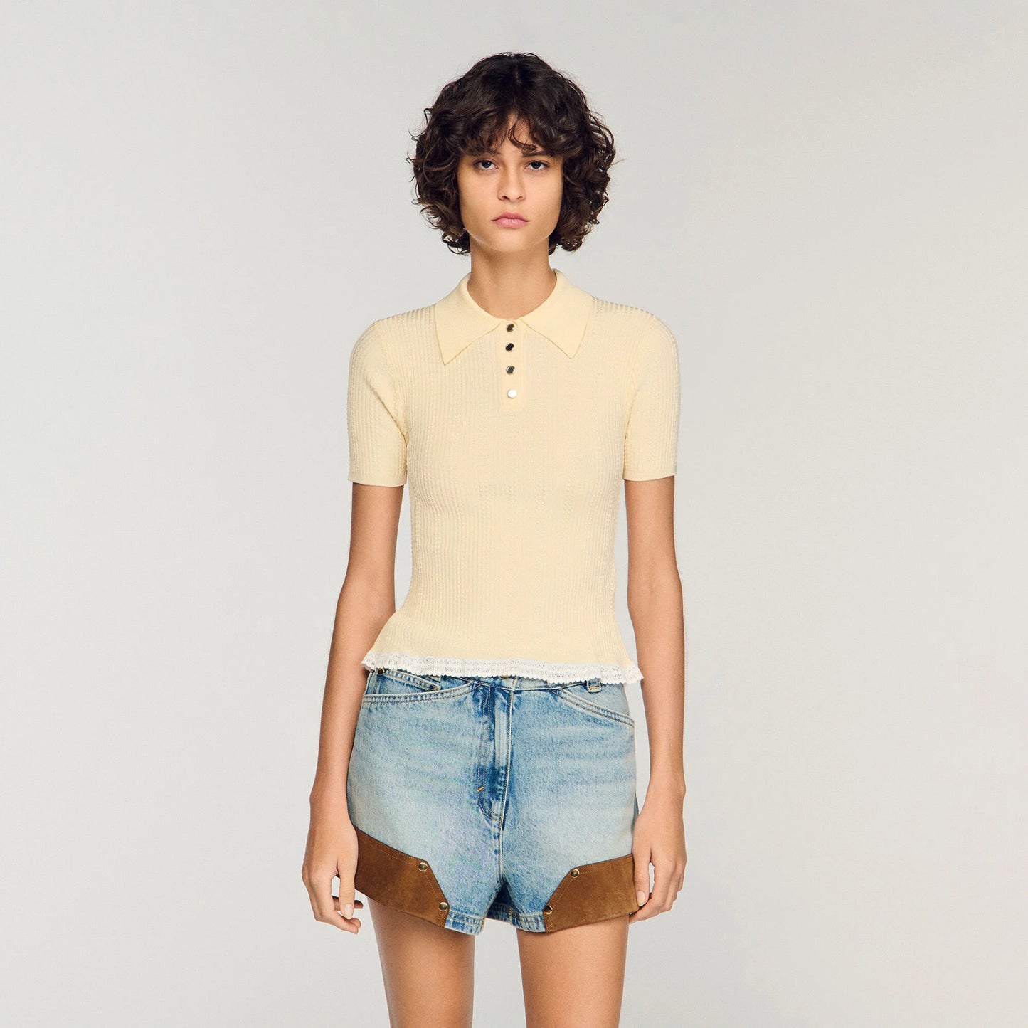 Filipe Knit Polo Shirt Vanilla