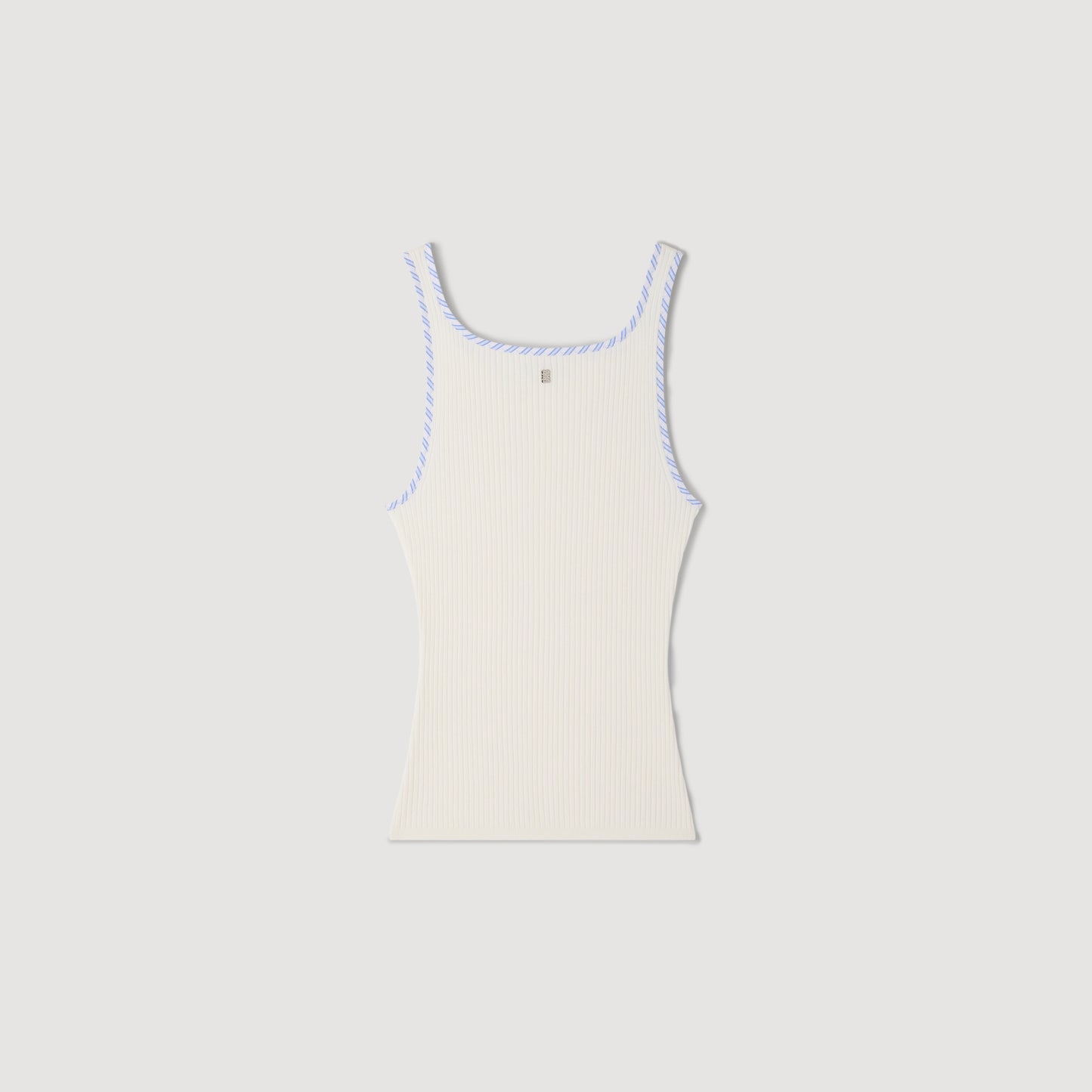 Mimi Ribbed Vest Top Ecru