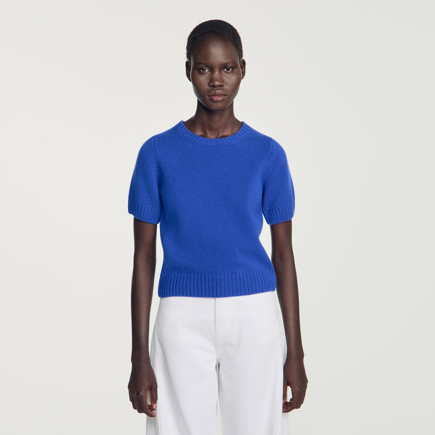 Emily Wool jumper with logo Blue