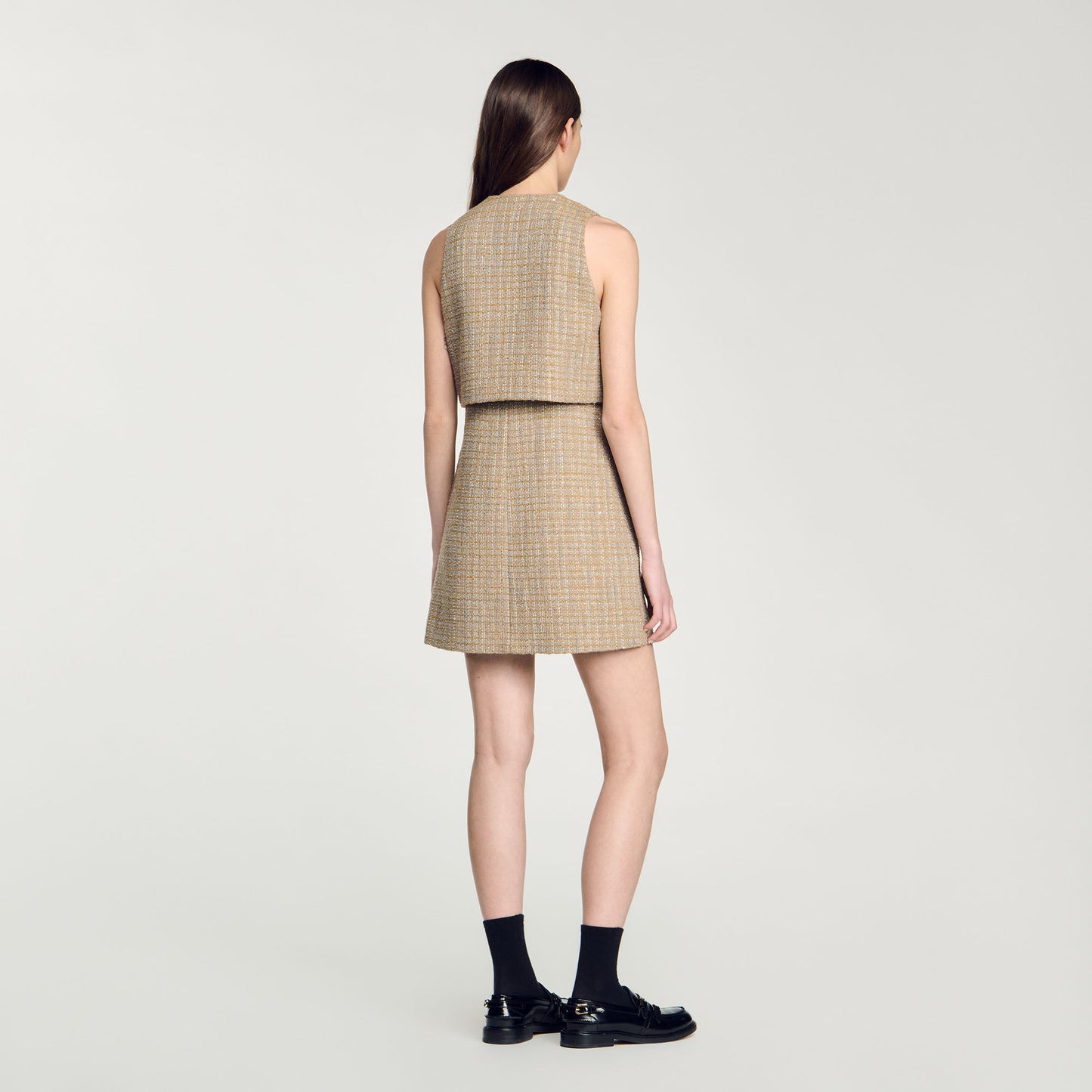 Tweed Dress Camel