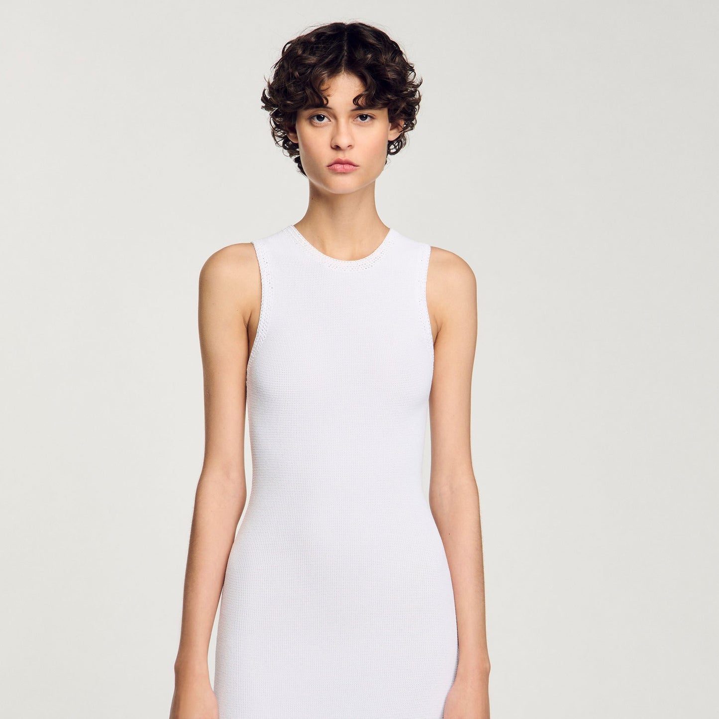 Heloise Fringed Crochet Maxi Dress White