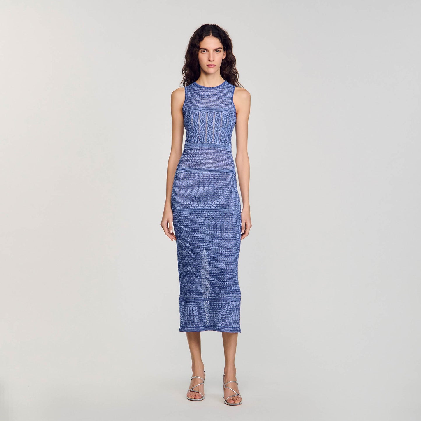Ludivine Knit Midi Dress Royal Blue