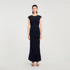 Habibi Draped Maxi Dress Black