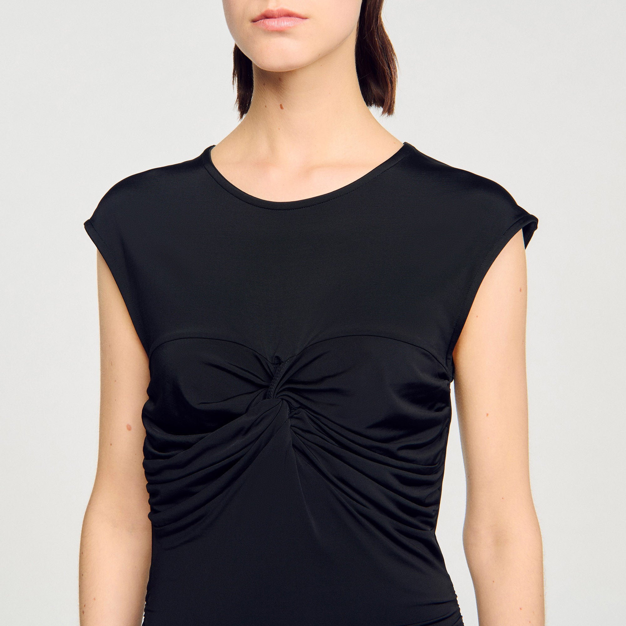Habibi Draped Maxi Dress Black
