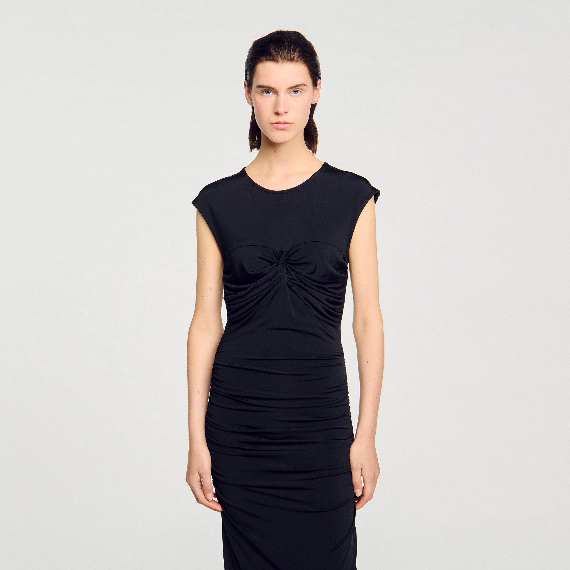 Habibi Draped Maxi Dress Black