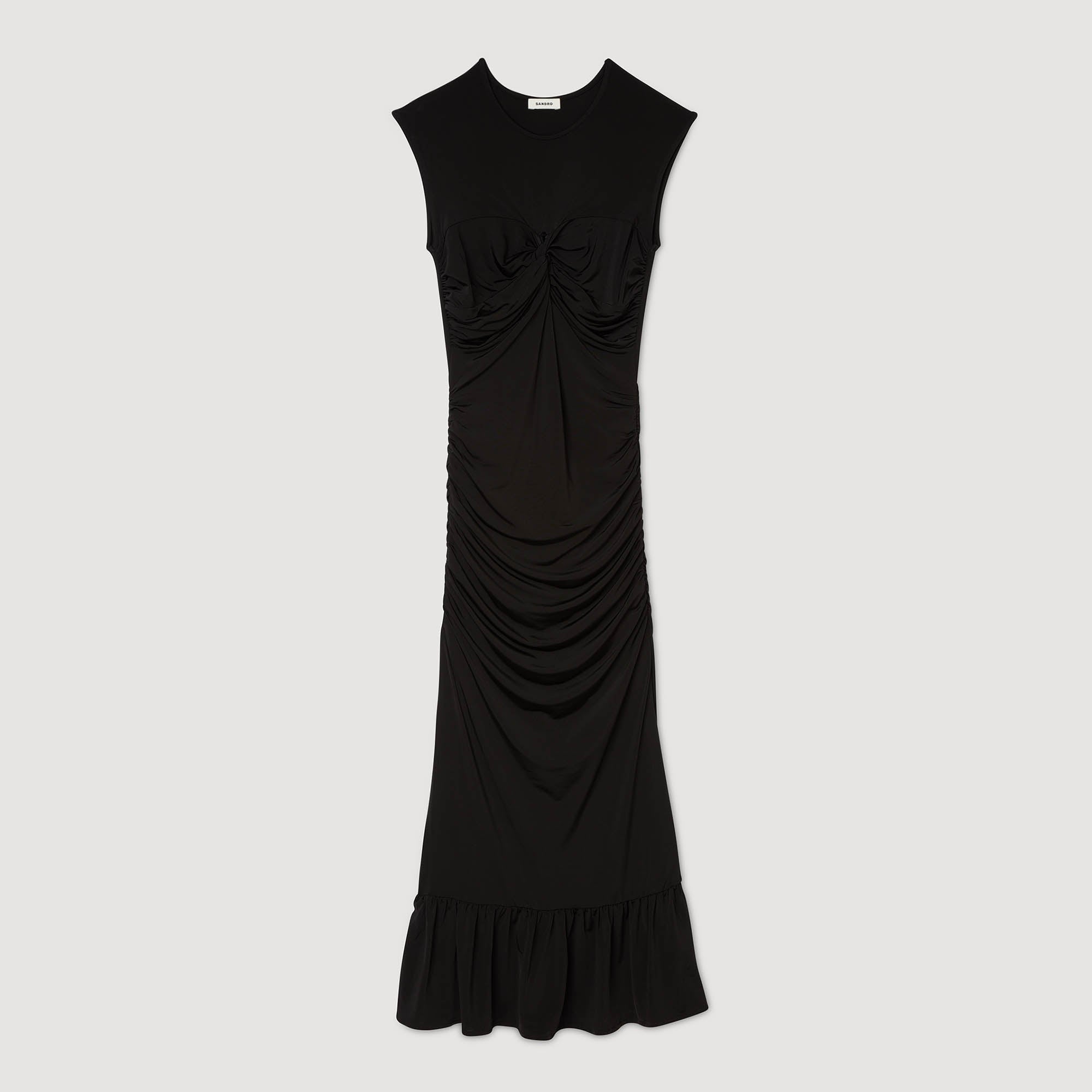 Habibi Draped Maxi Dress Black
