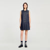 Virgie Short Denim Dress Deep Blu