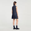 Virgie Short Denim Dress Deep Blu