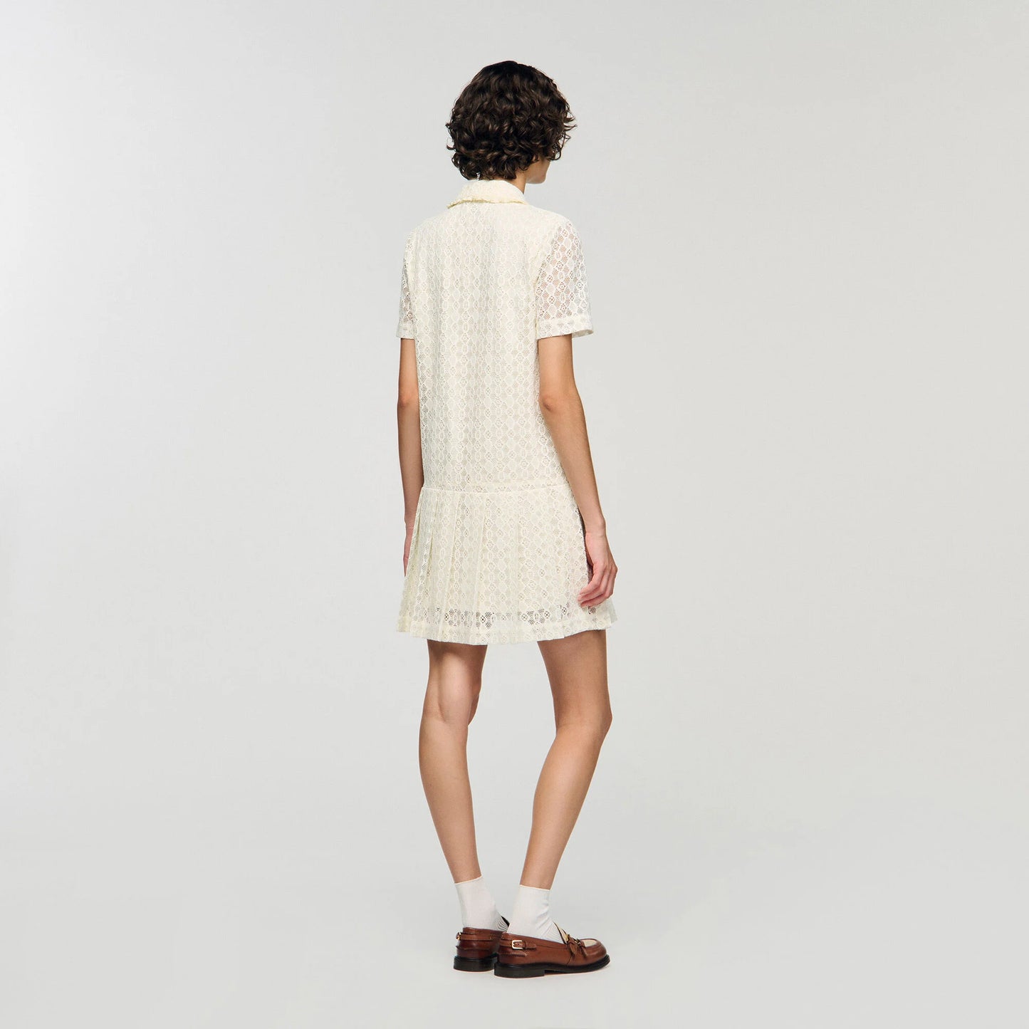 Constantine Short Lace Dress Ecru