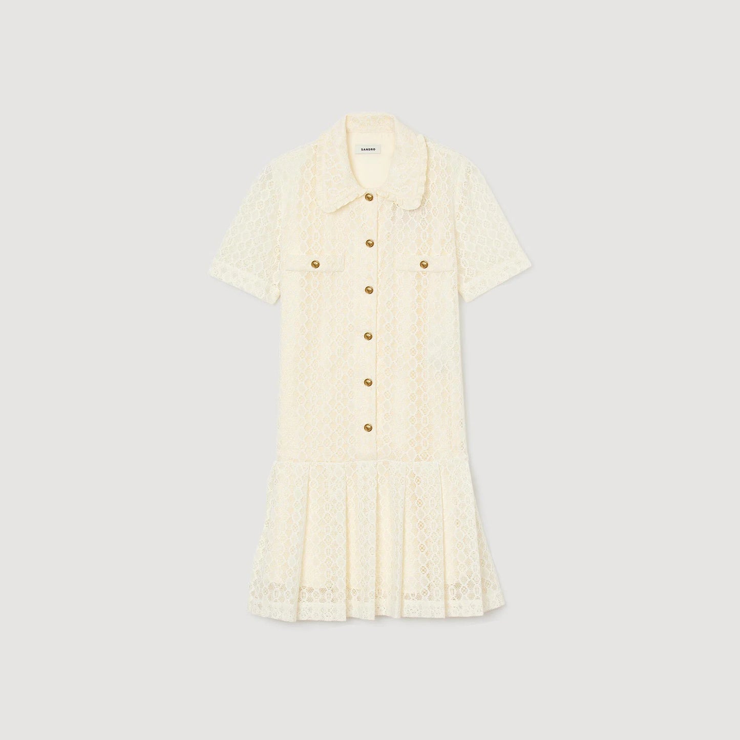 Constantine Short Lace Dress Ecru