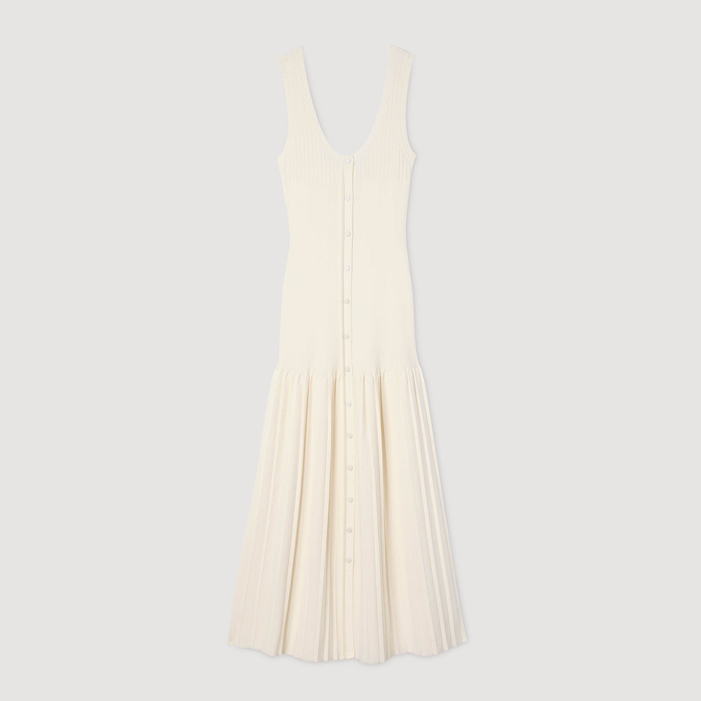 Bella Knit Maxi Dress Ecru