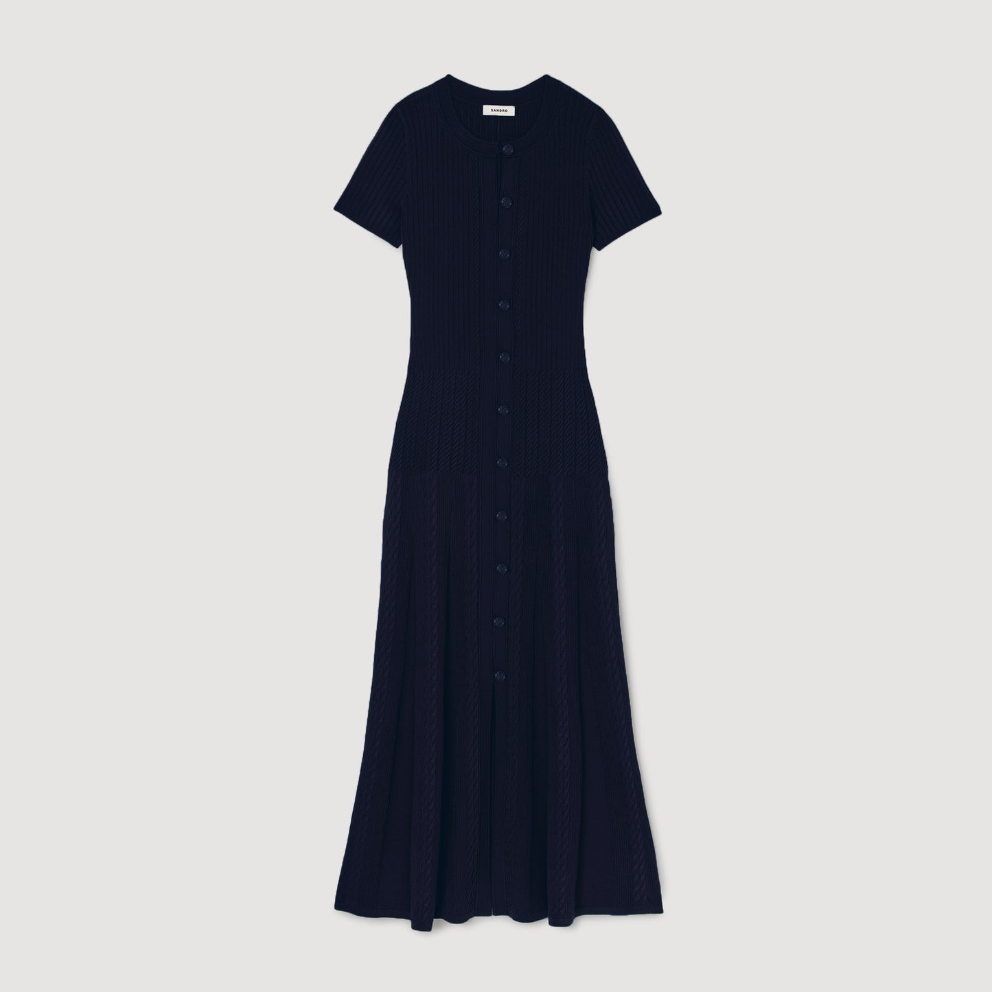 Milla Knit Maxi Dress Navy Blue