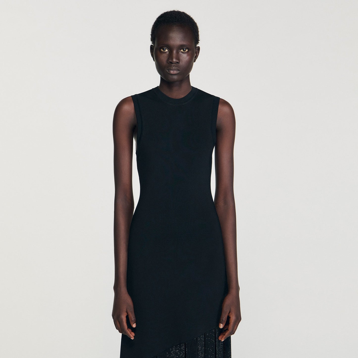 Astoria Fringed Maxi Dress Black