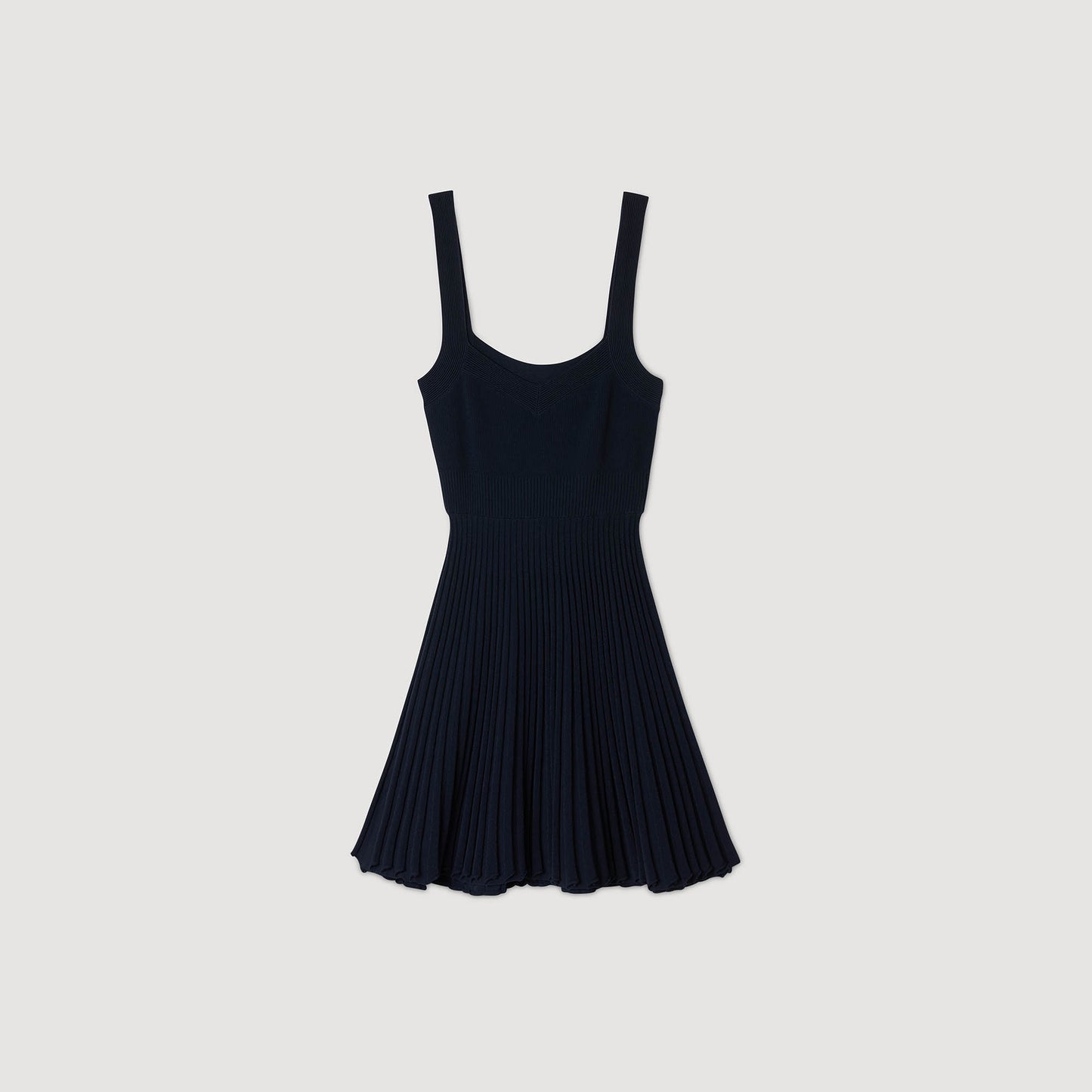 Magdaleine Short Knit Dress Navy Blue
