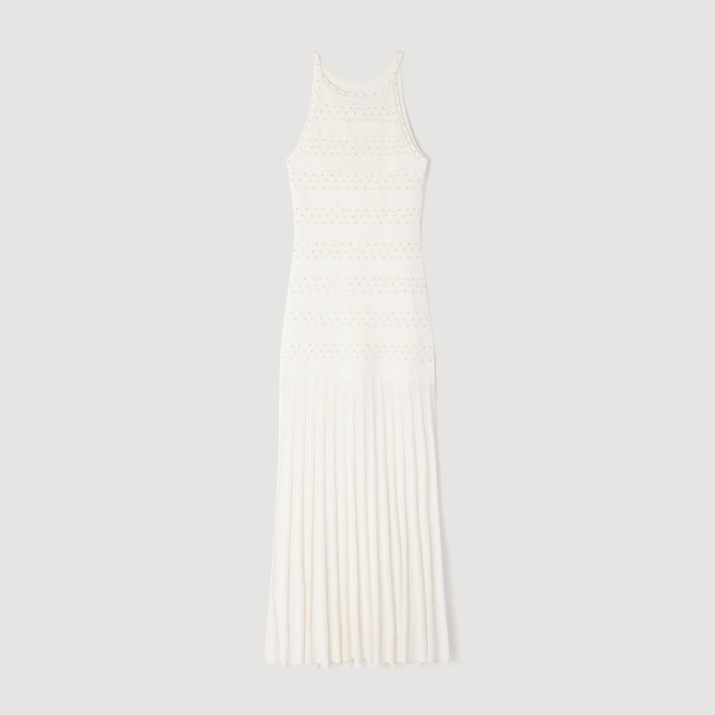 Milana Beaded Dress Ecru