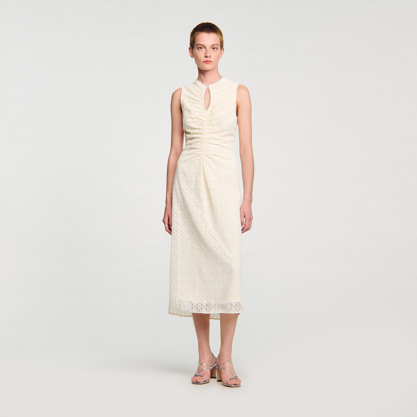 Diana Lace Maxi Dress Ecru