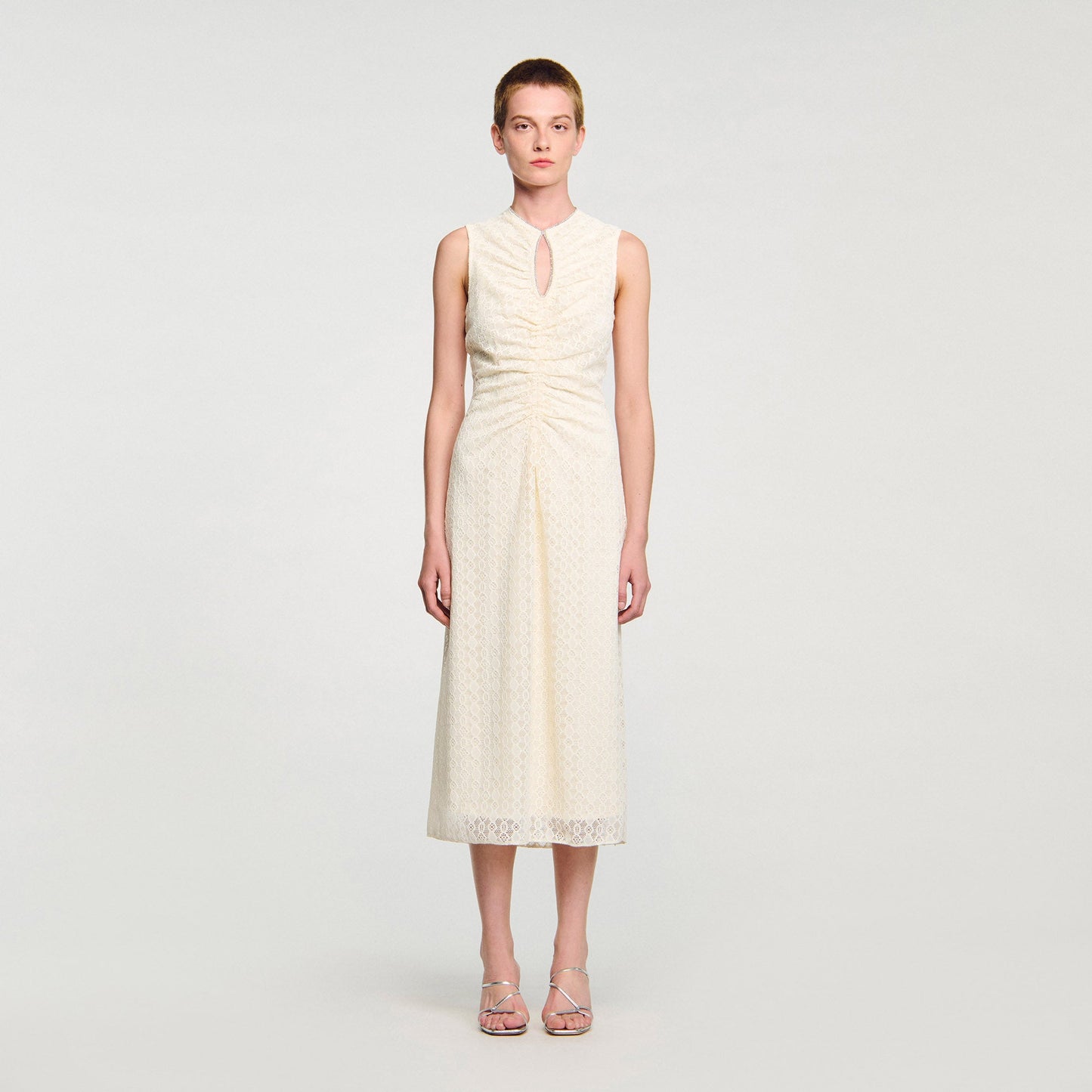 Diana Lace Maxi Dress Ecru