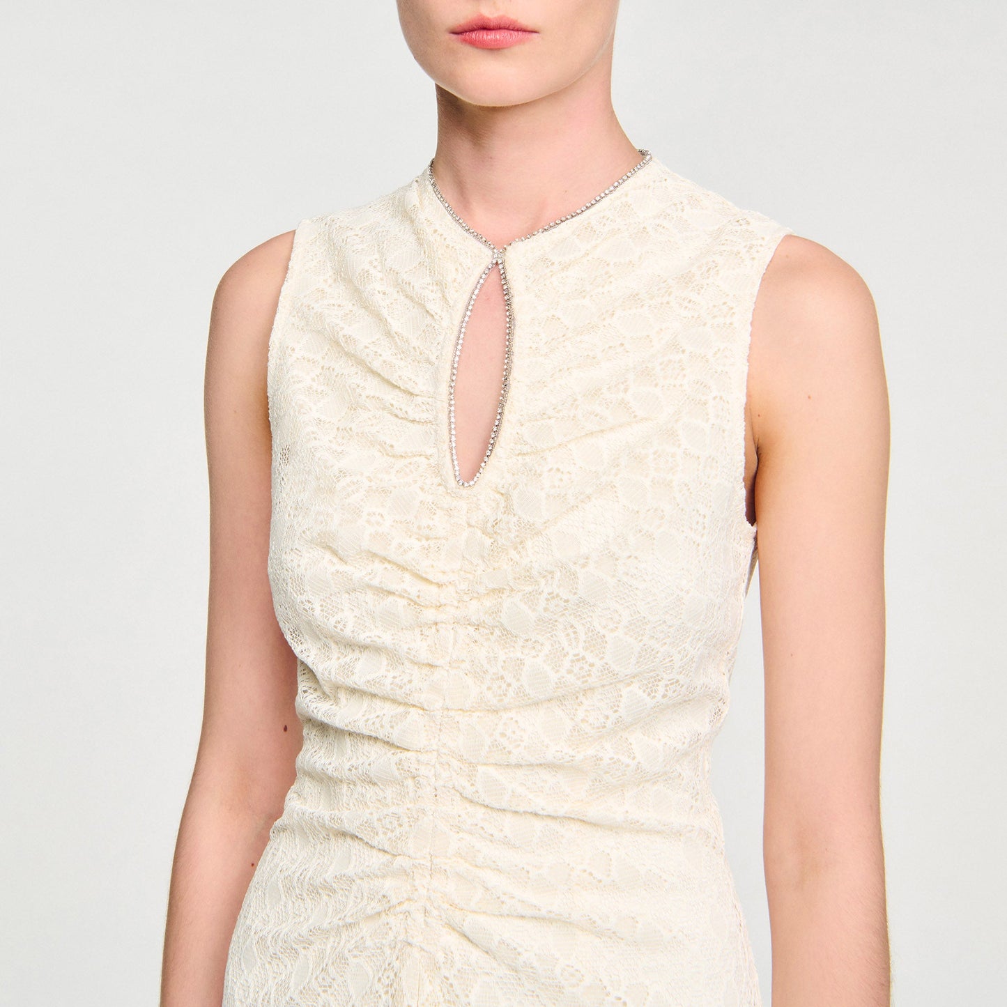 Diana Lace Maxi Dress Ecru