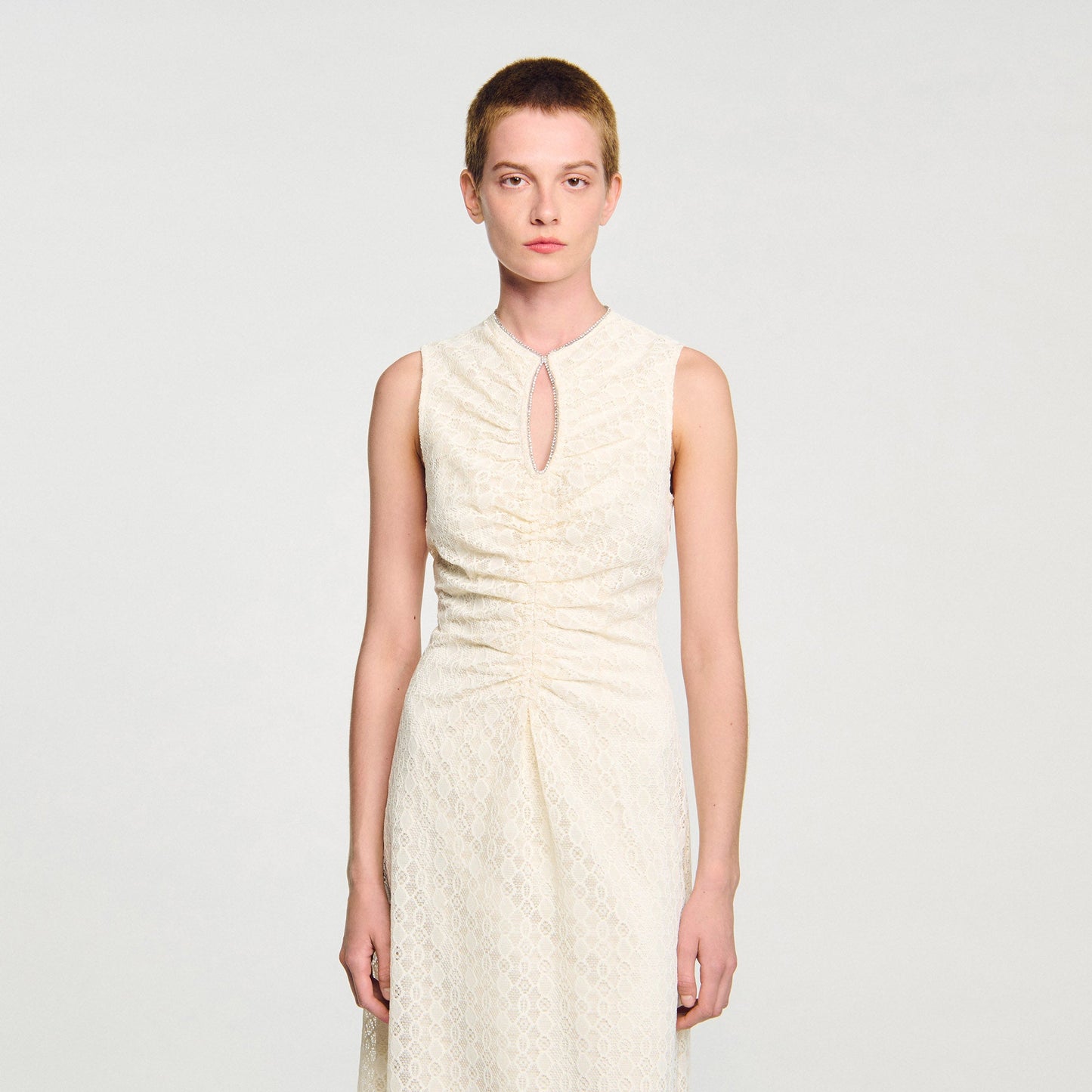 Diana Lace Maxi Dress Ecru