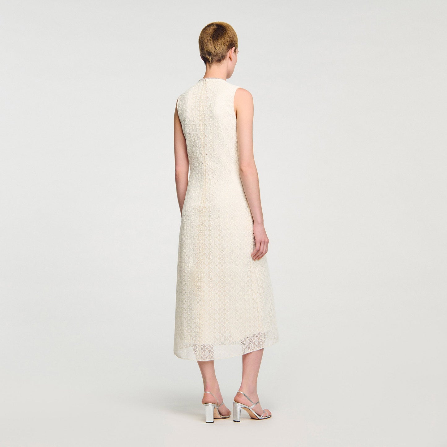 Diana Lace Maxi Dress Ecru